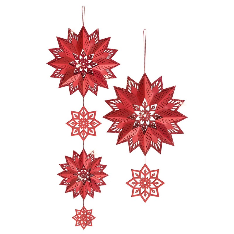 Ursus 33750000 Glitter Star 3D Estelle Red, Material for 3