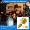 Propane Fill Adapter, Male POL to Male 1-3/4" ACME Propane
