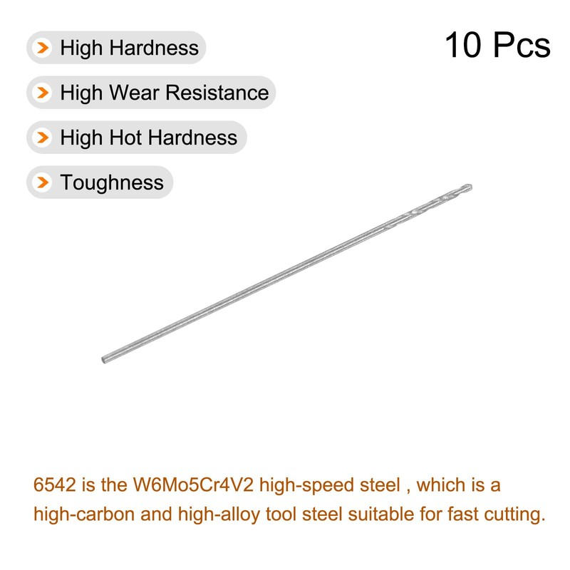 sourcing map Spiral Drill Bits Metal Micro Drill Bits HSS