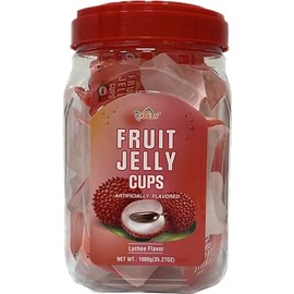Apexy Fruit jelly cups Fruit Jelly Candy Fruit Juice Jelly Cups Lychee Flavor 35.27oz