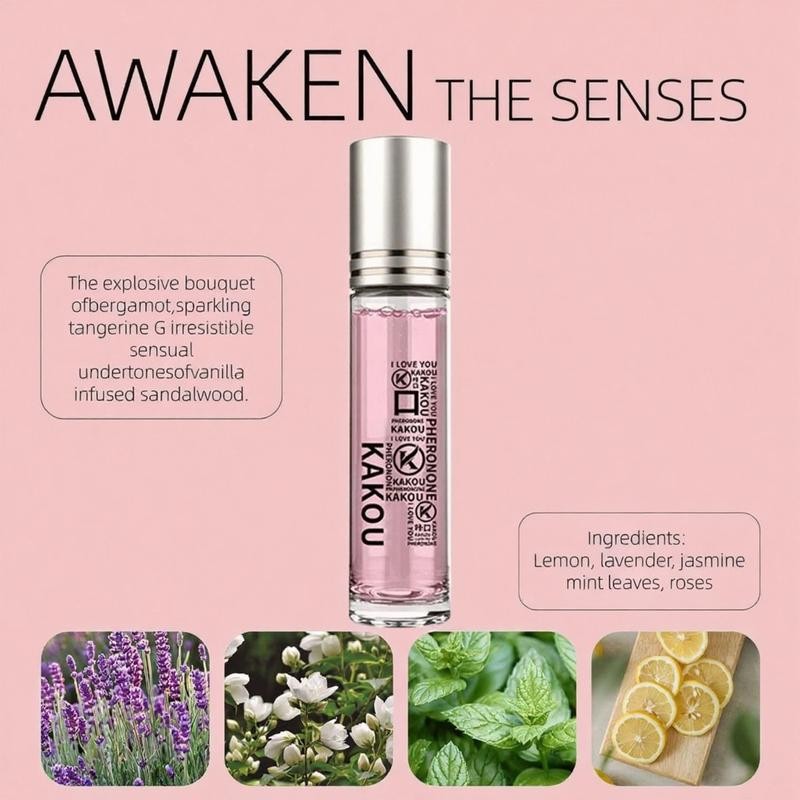 10 ml Rose-Vanilla Roll-On Perfume, Long-Lasting Unisex Scent /WOWGORGE:_1PCS_Floral and