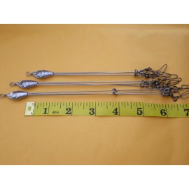 HOME MADE 6 CRAPPIE UMBRELLA/BASS RIG, ALABAMA TESTED/3 ARMS .039X4",5",6" UNPAINTED 2ea.