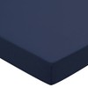 Helena Springfield Plain Dye Percale 50/50 Fitted Sheet, Double, Navy