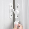 90 Degree White Barn Door Lock, Flip Gate Latch with