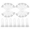 LALAFINA 200pcs Mesh Bag Loop Closures Plastic Storage Hooks For