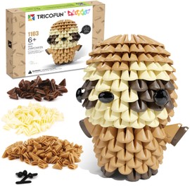 Tricofun Animals 3D Soft Building Blocks - Cute Animal Kit, Pressure-Relief, STEM Educational Toys, Enhance Hands-On Skills Interlocking Building Blocks (1103-SLOTH)