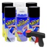 Plasti Dip Rim Kit: 4 Aerosol Cans Black, 2 Aerosol