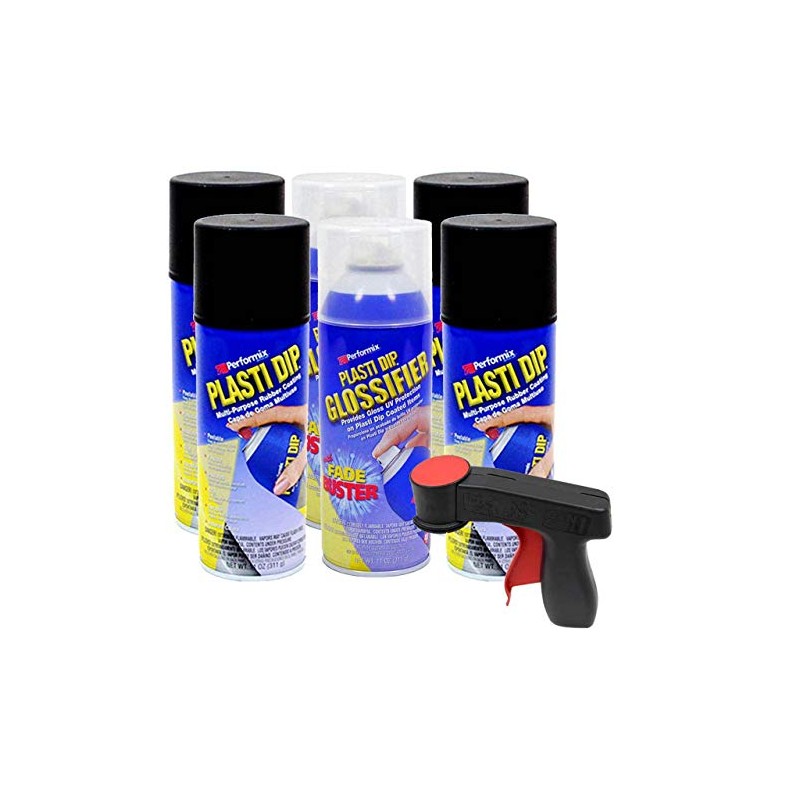 Plasti Dip Rim Kit: 4 Aerosol Cans Black, 2 Aerosol