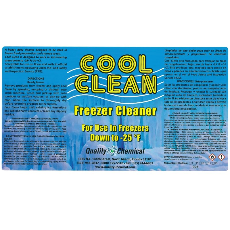 Quality Chemical Cool Clean Heavy-Duty Freezer Cleaner-1 gallon (128 oz.)
