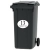 4 Bin Numbers Wheelie Bin Vinyl Weather Proof Stickers Customised