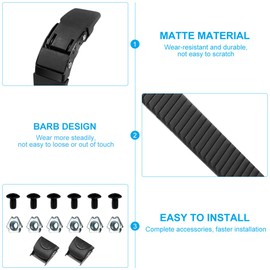 LIOOBO 2 Set Replacement Inline Skate Strap Skating Shoes Energy Strap Skate Strap Buckles Screws for Men Women Kids