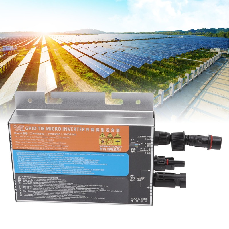 Solar Inverter Micro Aluminium Alloy IP55 Protection Grid Tie Inverter