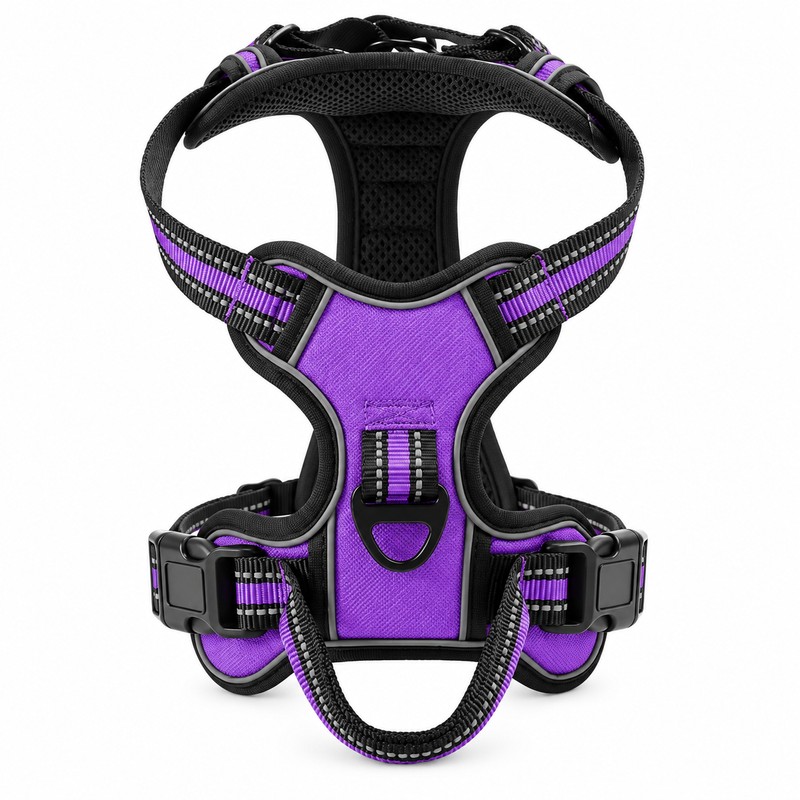 Adjustable Reflective Dog Harness for Daily Walks – Soft Breathable