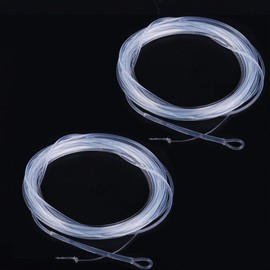 Maxcatch Fly Fishing Polyleader Line Monofilament Core for 7ft Trout and 10ft Salmon Poly Leader 3-6ips Floating/Sinking 10-25lb 2pcs (7FT 12lb (2pcs), Clear)