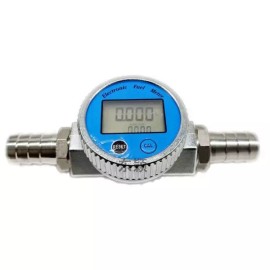 디지털 유량계 1인치 연료용 고정밀 전자식 터빈 다중 [방수 계량기 + 1 2인치 호스 16mm] Digital Flow Meter 1-Inch High Precision Electronic Turbine Multi [Waterproof Meter + 1 2-Inch Hose 16mm]