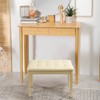 ZHRUNS Duet Piano Bench Wooden Keyboard Bench with Storage Compartment,