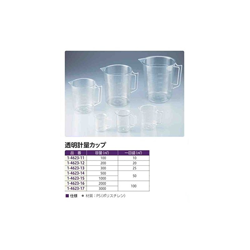 Nikko Transparent Measuring Cup, 68.6 fl oz (2000 ml) (1