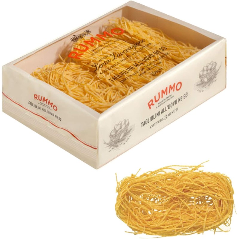 Rummo Egg Tagliolini All'uovo Pasta No.93 - Delicately Fine-Cut Italian