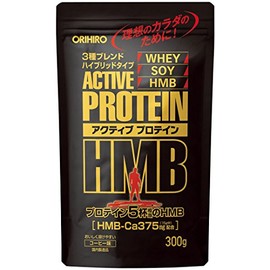 ORIHIRO Active Protein, HMB Soy Protein, Coffee, 10.6 oz (300 g), Black