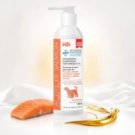 Aceite De Salmón Omega 3 Y 6 Para Perros Y Gatos 250 Ml Fancy Pets Medical Solutions Suplemento Alimenticio Líquido Con Omega 3, Omega 6, EPA Y DHA, A