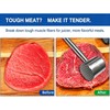304 Stainless Steel Meat Tenderizer Mallet, Dual-Sided Meat Hammer for