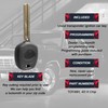 USARemote Key Fob Remote Transponder Car Key High Security Blade