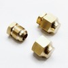 Solid Brass SAE 45 Degree 1/2'' Flare Female Male Cap