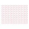 100pcs Sakura Shape Paper Clips Increased Slip Resistance Plating Process