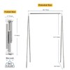 ANLEBUY Portable Garment Rack, Folding Clothes Rack, Collapsible Clothing Rack
