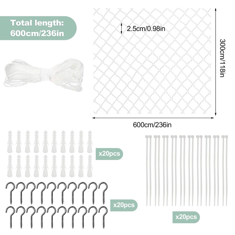 QILUCKY Polyester Fibre Cat Protection Net for Balcony, Can Be