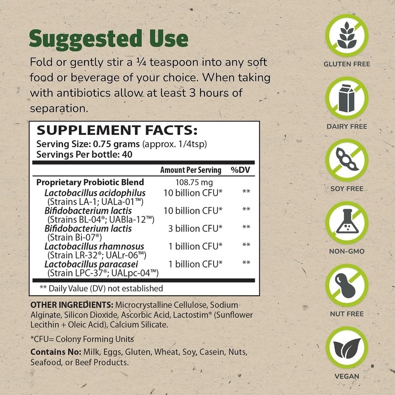 Master Supplements Children's Theralac, Multi-Strain Probiotic for Children, 25 Billion