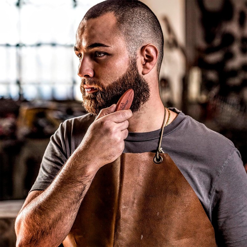 ZilberHaar - Pocket Mustache and Beard Brush - Soft Boar