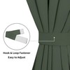Easy-Going Blackout Door Curtains, Rod Pocket Privacy Light Filtering Sidelight