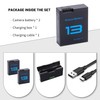 2-Pack Battery with 3-Channel Battery Charger Station for Hero 13/Mission