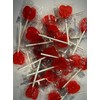 Red love heart lolly's x 25