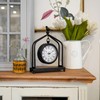 SOFFEE DESIGN 7.5'' x 10'' Mantel Clock Iron Tower Frame,