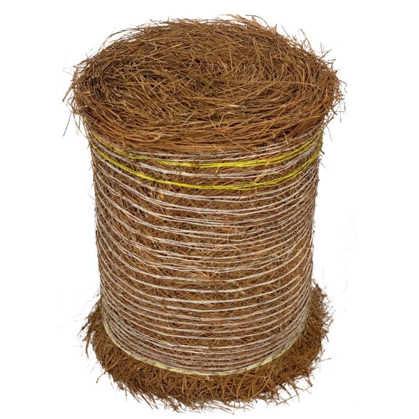 Longleaf Pine Straw Roll for Landscaping - Non-Colored - Covers Up to 125 Square Feet