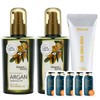 Argan oil hair essence 120ml 2pcs plus hand cream 60ml plus shampoo 5pcs 727 first event hair oil serum for damaged hair / 아르간 오일 헤어에센스 120ml 2개플러스핸드크림 60ml플러스샴푸5매 727 초행사 헤어오일 세럼 손상모