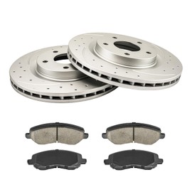 PHILTOP Front Brake Pads and Rotors kit Fit for Mitsubishi 2004-2009 Galant, 11” Brake kit Front Brakes Rotors Automotive Replacement Brake kits