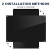 Dry Erase Board Black Magnetic Glass Whiteboard, TANKEE Modern Large