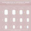 24PCS Short Square Press on Nails - French Tip False