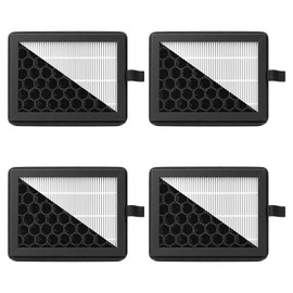 4PCS X2D/P2S 3D Printer Filter for Bambu Lab, Double-Layer Upgrade P2S Filter Replacement, P2S Exhaust Fan Filter Efficiently Filters VOCs, PM2.5, Ultrafine Particles and Odors
