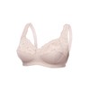 frugue Women's Comfort Non Wired Support Wireless Minimiser Bra Nude