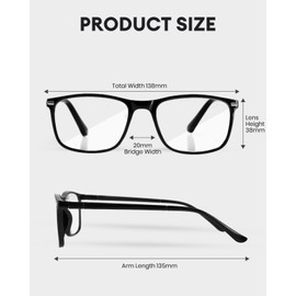 FIMOSON 2-Pack Reading Glasses Blue Light Blocking for Men Women, Anti Glare Lightweight Glossy Black Eyeglasses (Black + Green, 2.5, x, Clear)