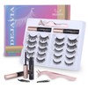 Magnetic Eyelashes with Eyeliner Kit- 10 Pairs Premium 3D Natural