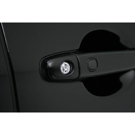 GANADOR Universal Piassa (Free Ornament) Set of 3, Black Diamond Crystal, Chrome Base, 12.5Φ