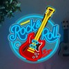 Rock and Roll Live Music Neon Signs for Wall Decor,Cool
