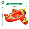 ADEPTNA Kids Inflatable Swimming Pool Boat Float - Fun Water