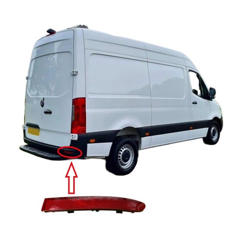Rear Bumper Reflector Lens Right For MERCEDES Sprinter 3-t 3,5-t
