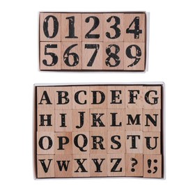 38pcs Alphabet Stamps Set Alphabet Rubber Stamps Vintage Wooden Rubber A- Z Letter Number Stamp for Crafts Letters DIY Cards Scrapbooking
